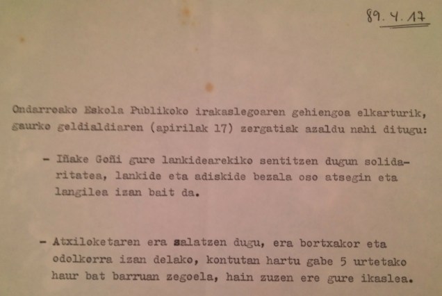 eskola publikun idatzixe