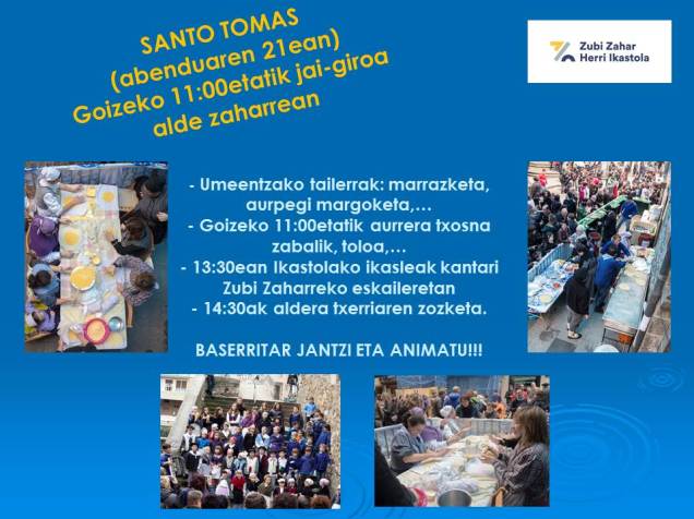 2019ko abenduak 21 SANTO TOMAS