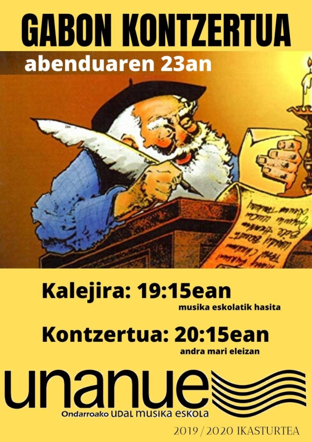 ABENDUAK 23 GABON KONTZERTU