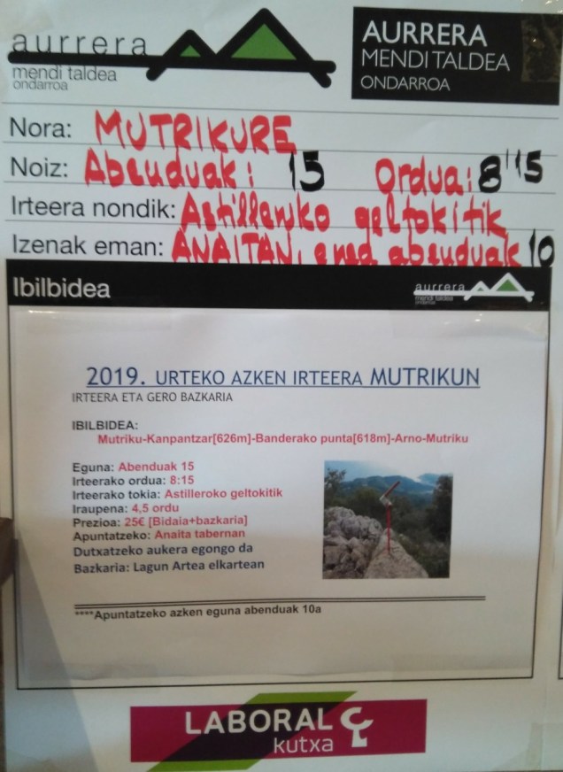 aurrera mendi taldeku