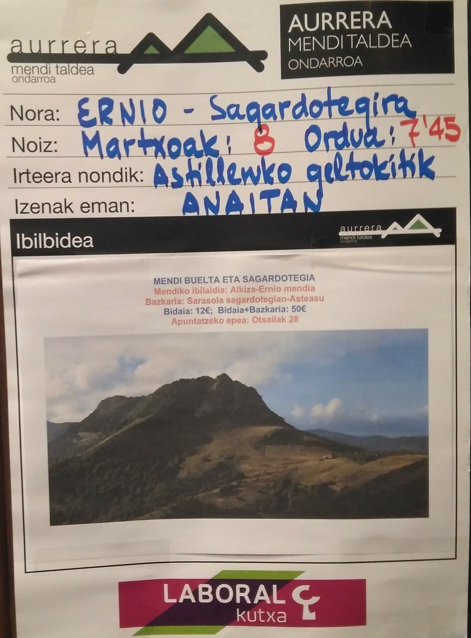 Martxoak 8 mendi irteeri